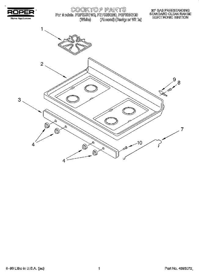 Diagram for FGP335GW0