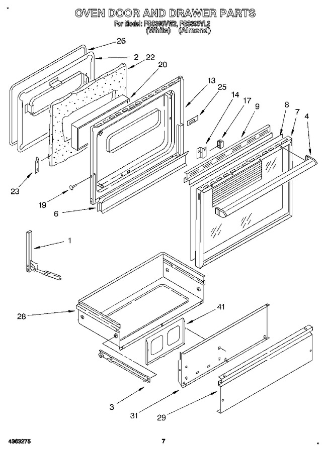 Diagram for FGS395VW2