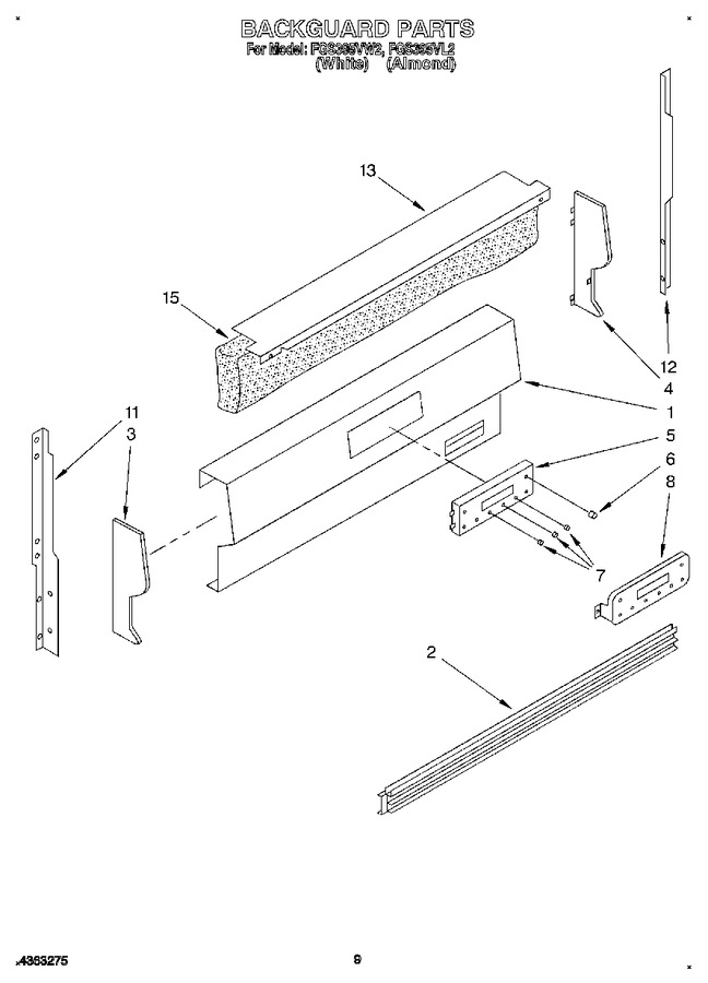 Diagram for FGS395VW2