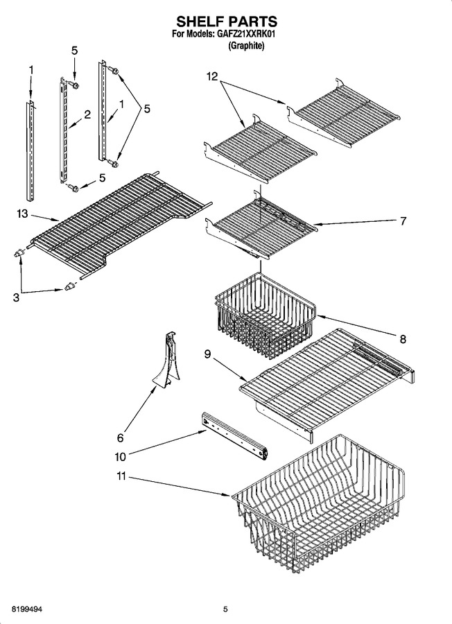 Diagram for GAFZ21XXRK01
