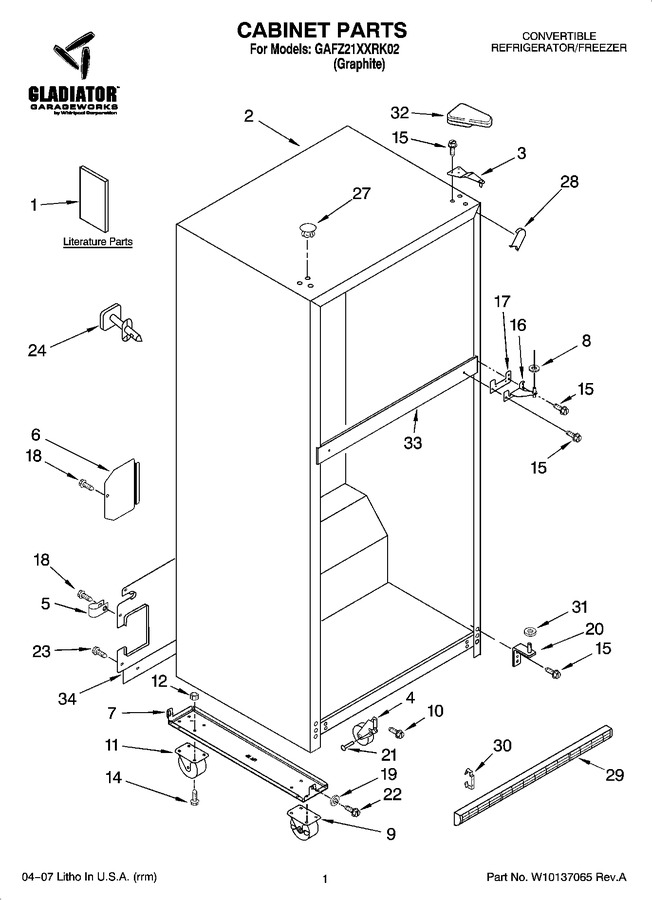 Diagram for GAFZ21XXRK02