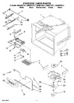 Diagram for 03 - Freezer Liner Parts