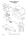 Diagram for 02 - Freezer Liner Parts