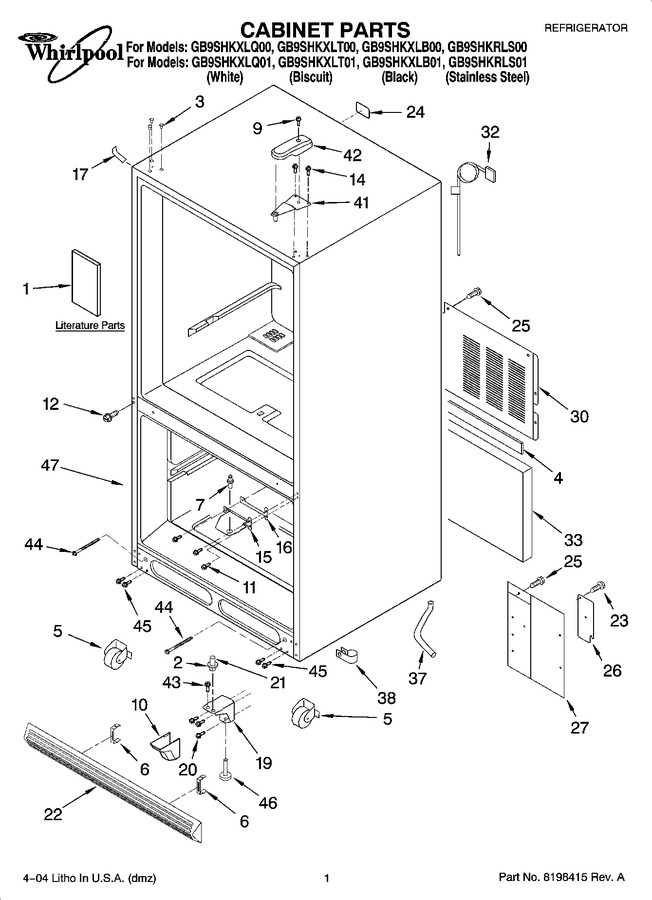 Diagram for GB9SHKXLT01