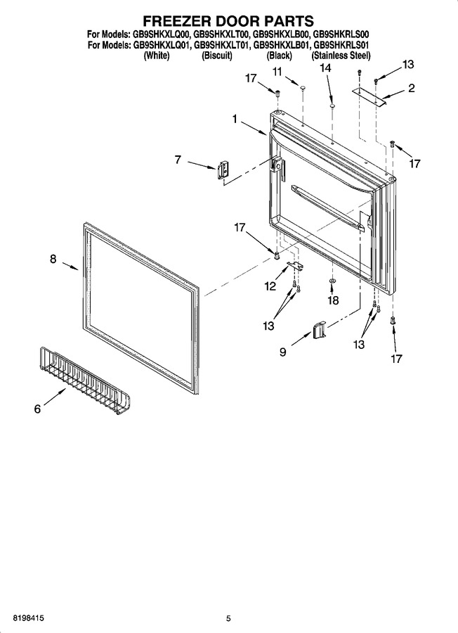 Diagram for GB9SHKXLQ01