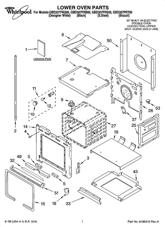 Diagram for GBD307PRQ00