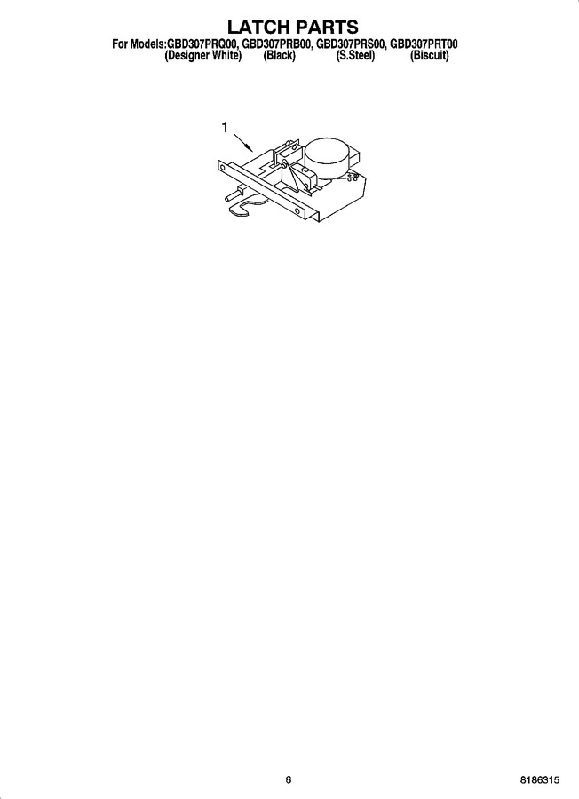 Diagram for GBD307PRQ00