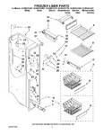 Diagram for 04 - Freezer Liner Parts