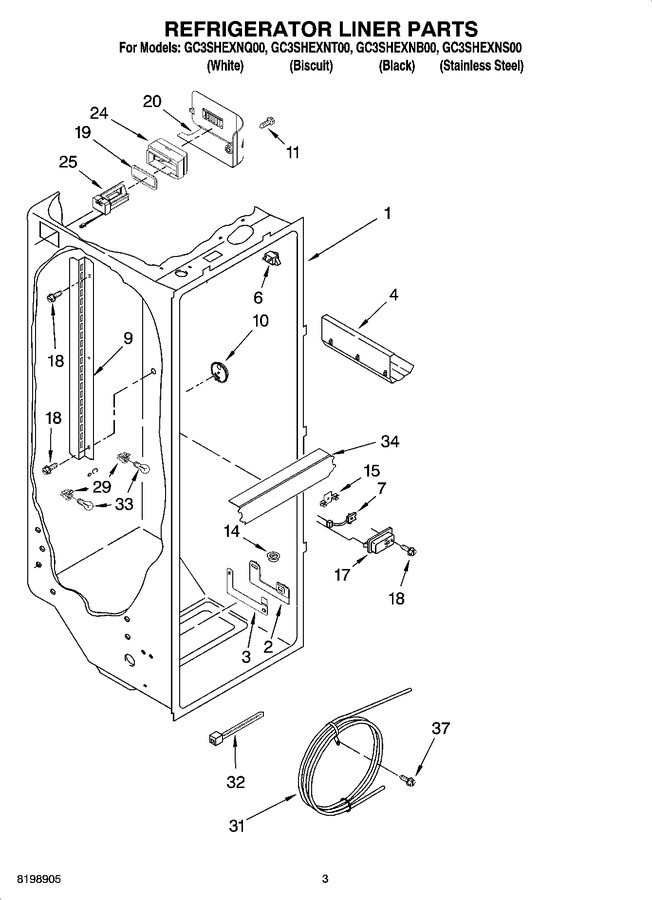 Diagram for GC3SHEXNT00