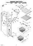Diagram for 04 - Freezer Liner Parts