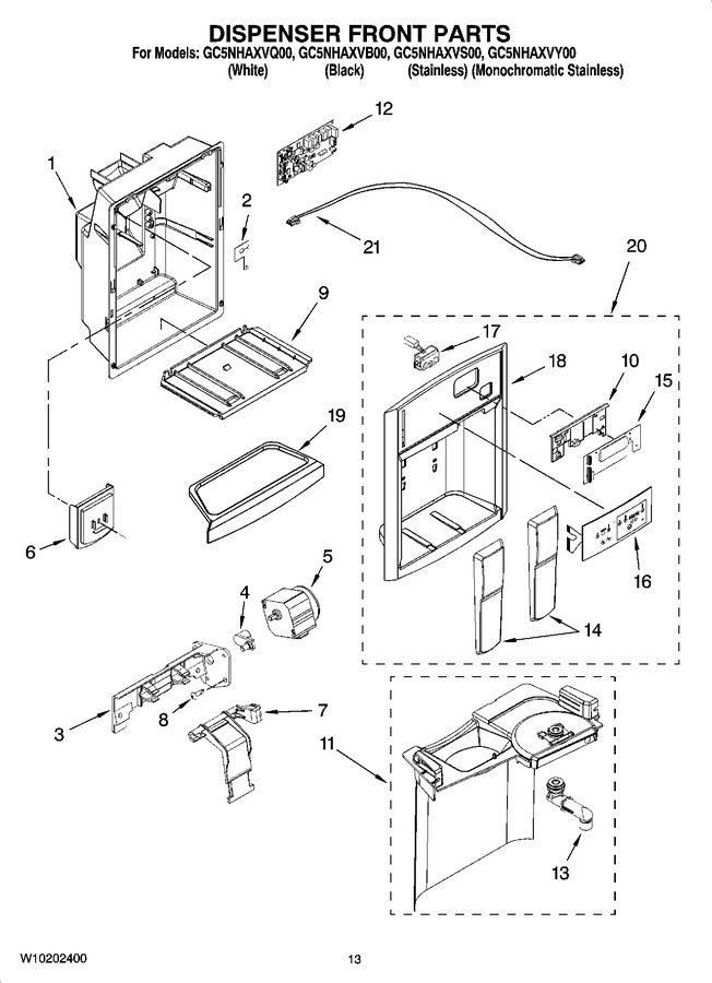 Diagram for GC5NHAXVB00