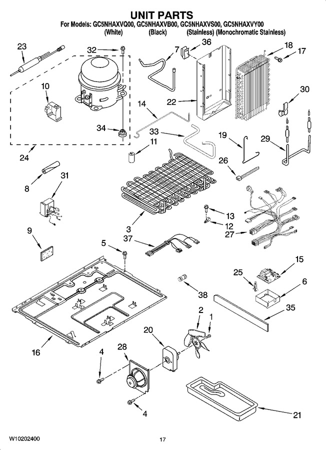 Diagram for GC5NHAXVB00