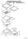 Diagram for 03 - Refrigerator Shelf Parts