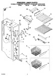 Diagram for 04 - Freezer Liner Parts