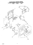 Diagram for 08 - Dispenser Front Parts