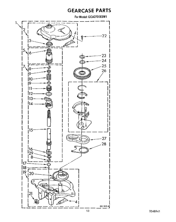 Diagram for GCA2701XSW1