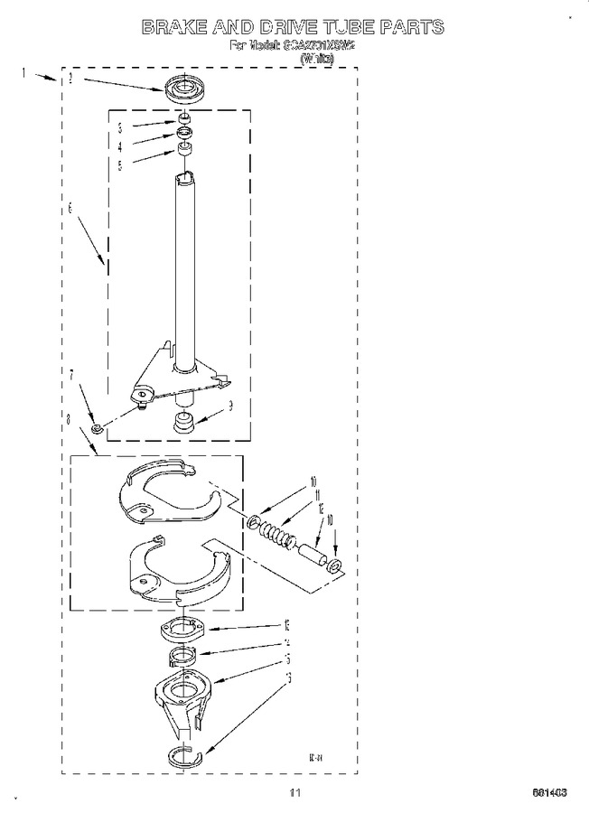 Diagram for GCA2701XSW2