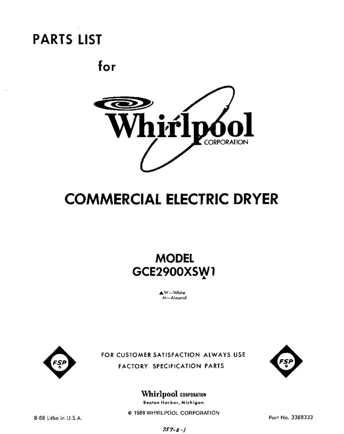 Diagram for GCE2900XSW1
