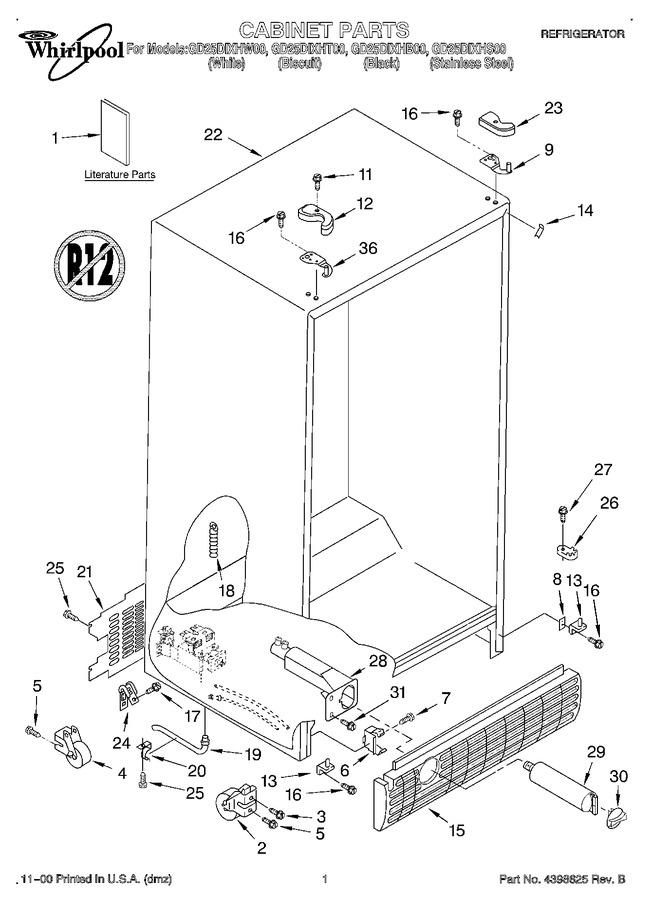 Diagram for GD25DIXHS00