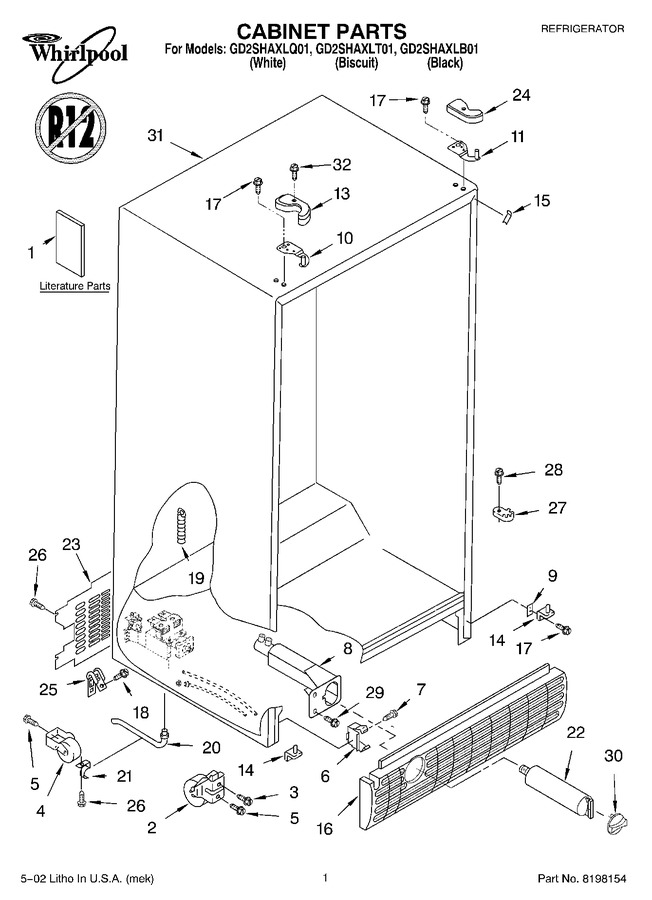 Diagram for GD25SHAXLQ01