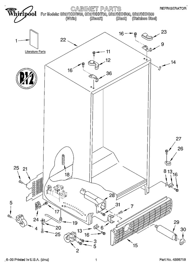 Diagram for GD27DIXHB00
