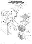 Diagram for 04 - Freezer Liner Parts