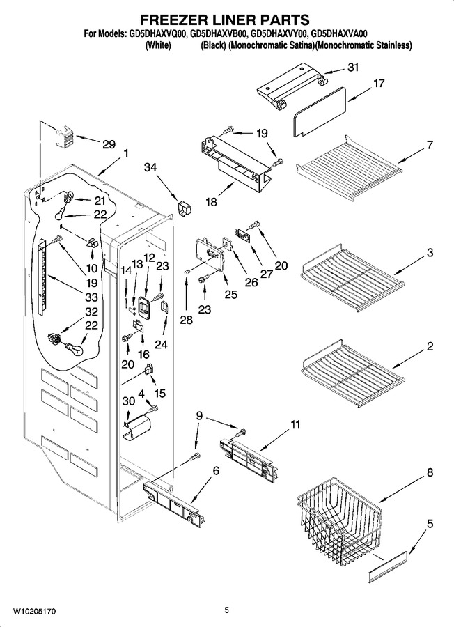 Diagram for GD5DHAXVY00
