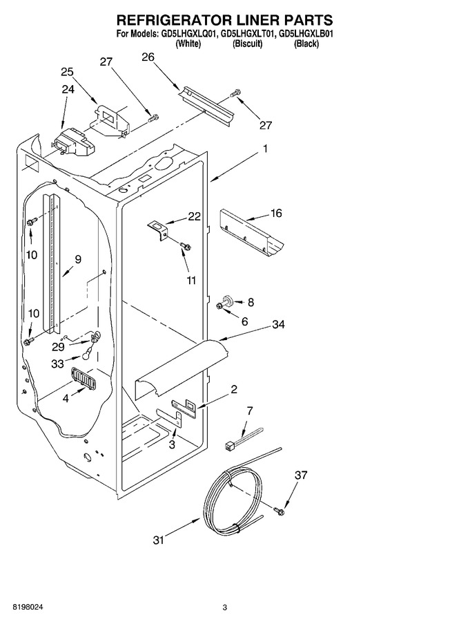 Diagram for GD5LHGXLB01