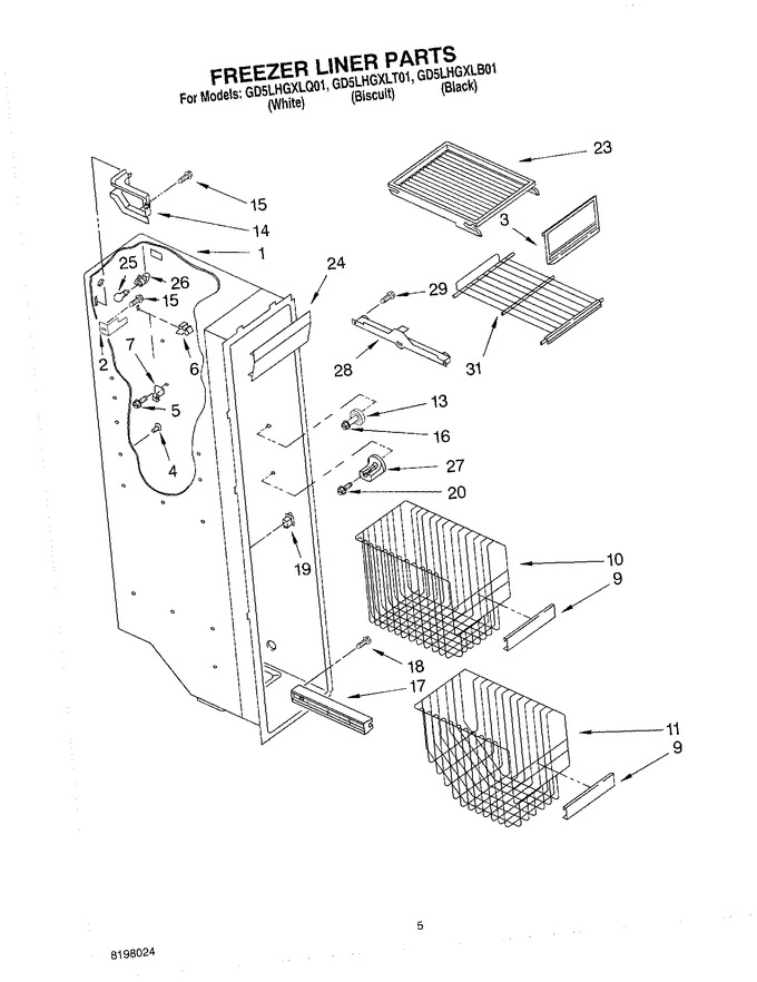 Diagram for GD5LHGXLB01