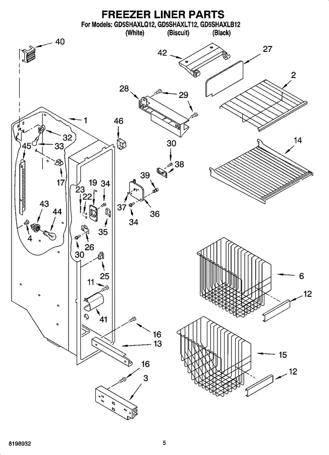 Diagram for GD5SHAXLB12