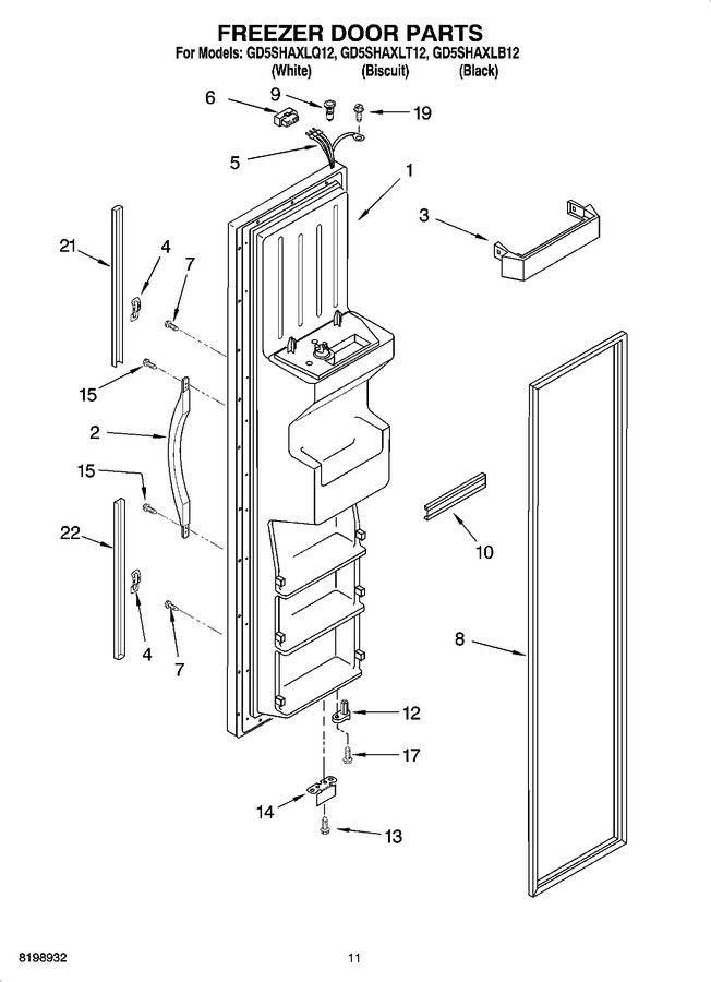 Diagram for GD5SHAXLB12