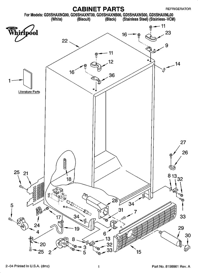 Diagram for GD5SHAXNL00