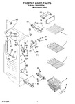 Diagram for 04 - Freezer Liner Parts