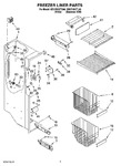 Diagram for 04 - Freezer Liner Parts