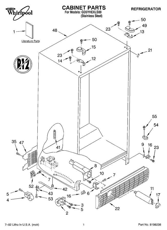 Diagram for GD5YHEXLS00