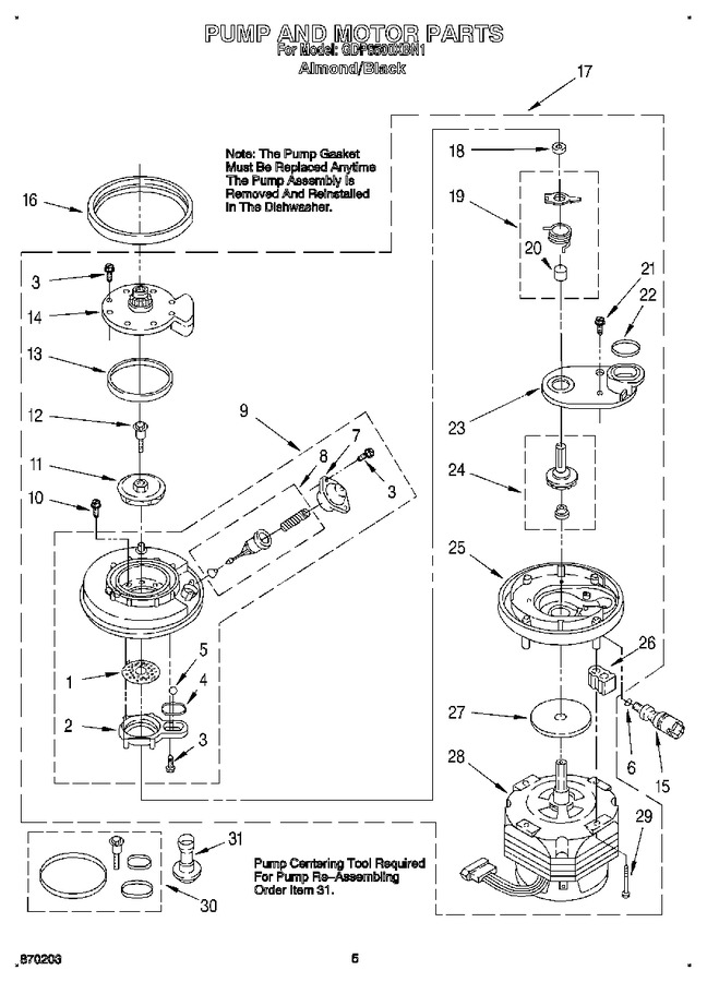 Diagram for GDP8500XBN1