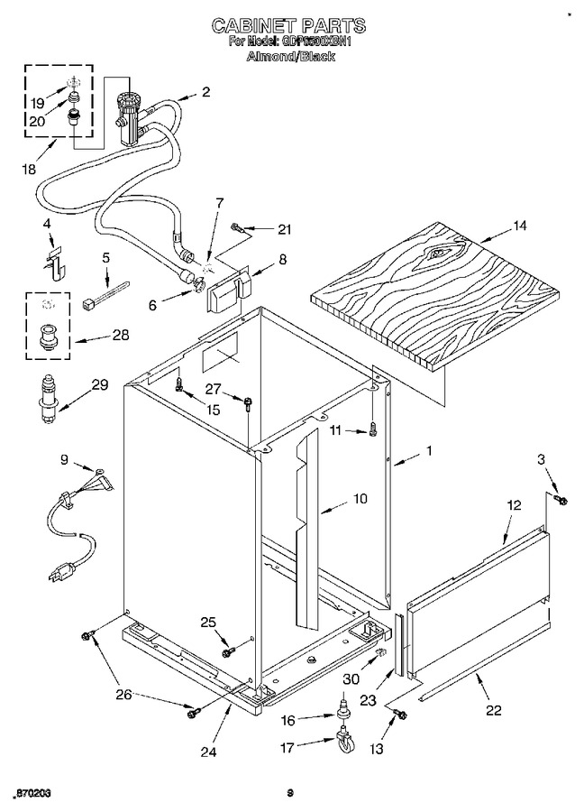 Diagram for GDP8500XBN1