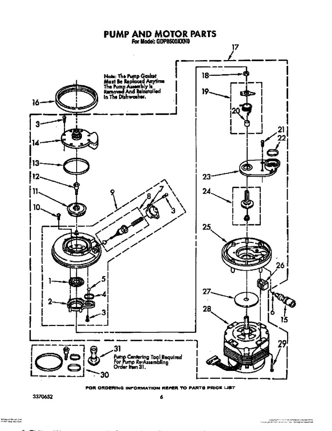 Diagram for GDP8500XXN0