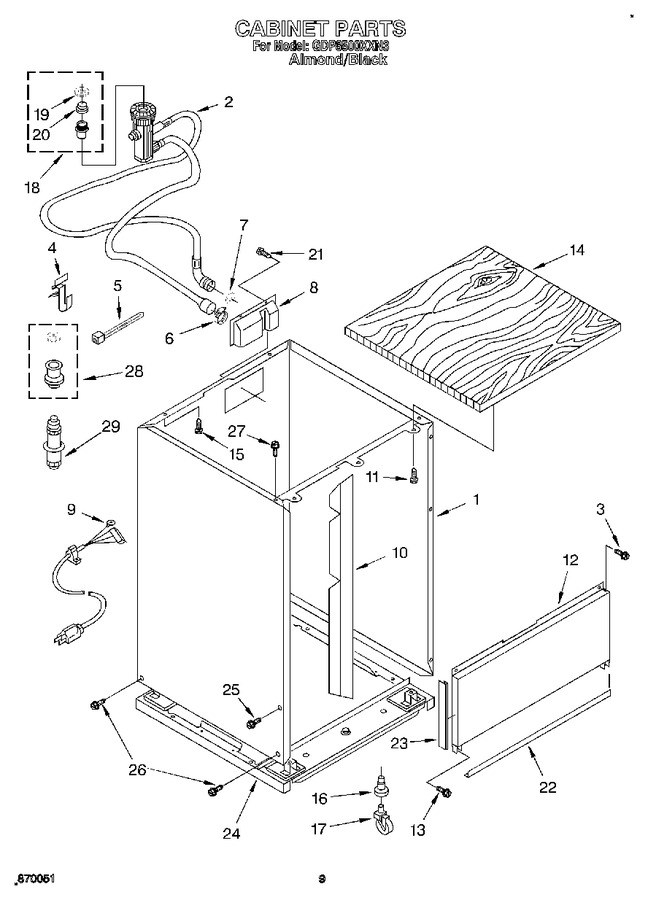 Diagram for GDP8500XXN3