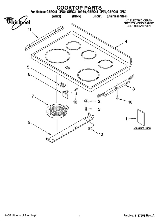 Diagram for GERC4110PQ0