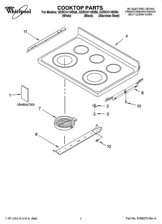Diagram for GERC4110SB0