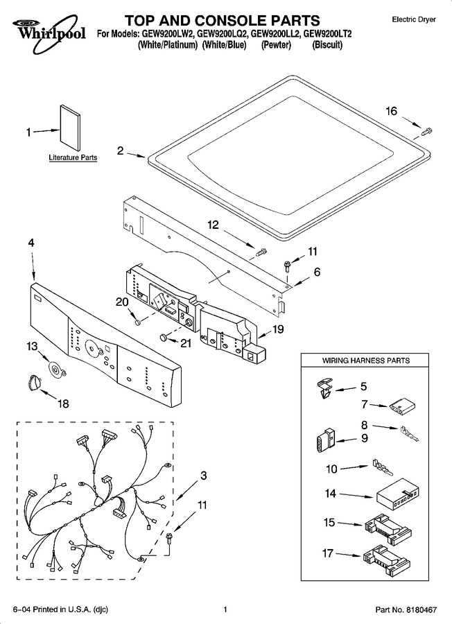 Diagram for GEW9200LT2