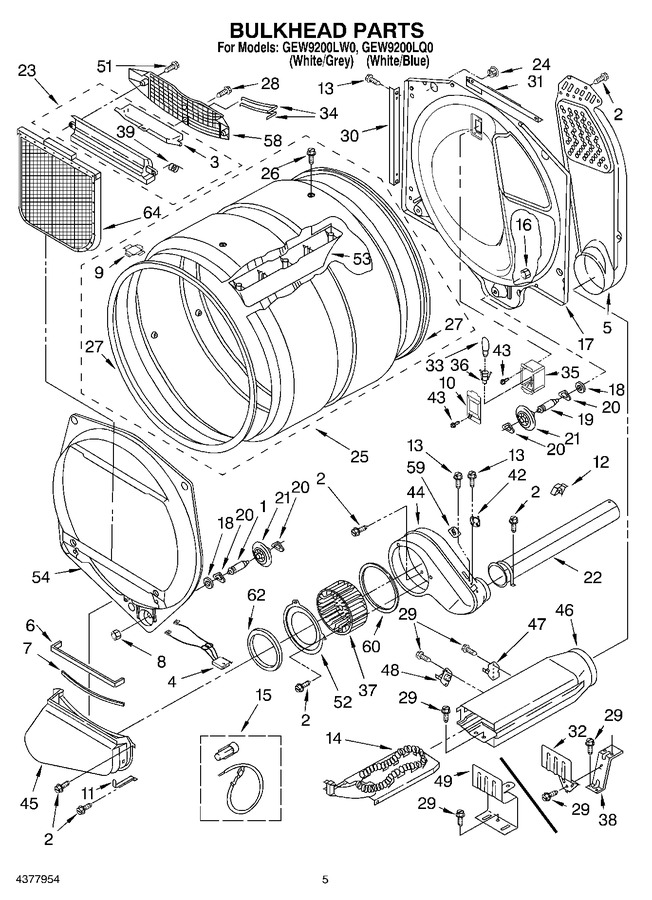 Diagram for GEW9200LW0
