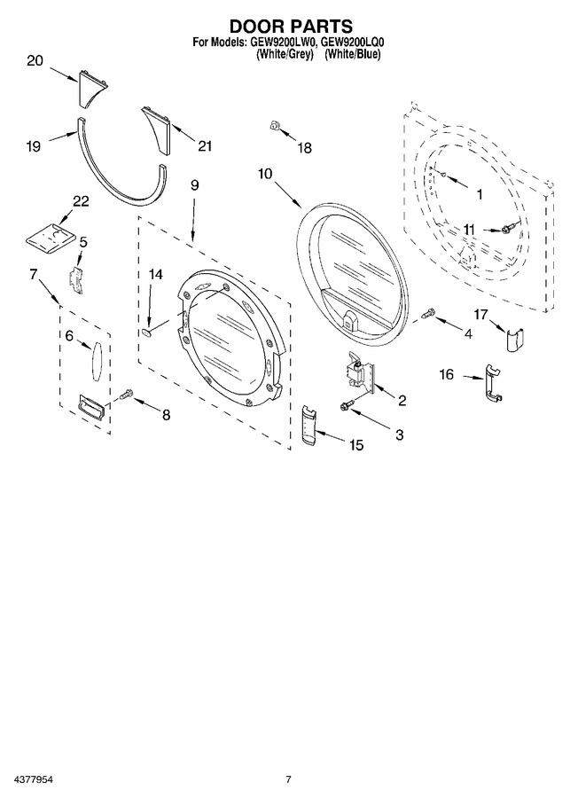 Diagram for GEW9200LW0