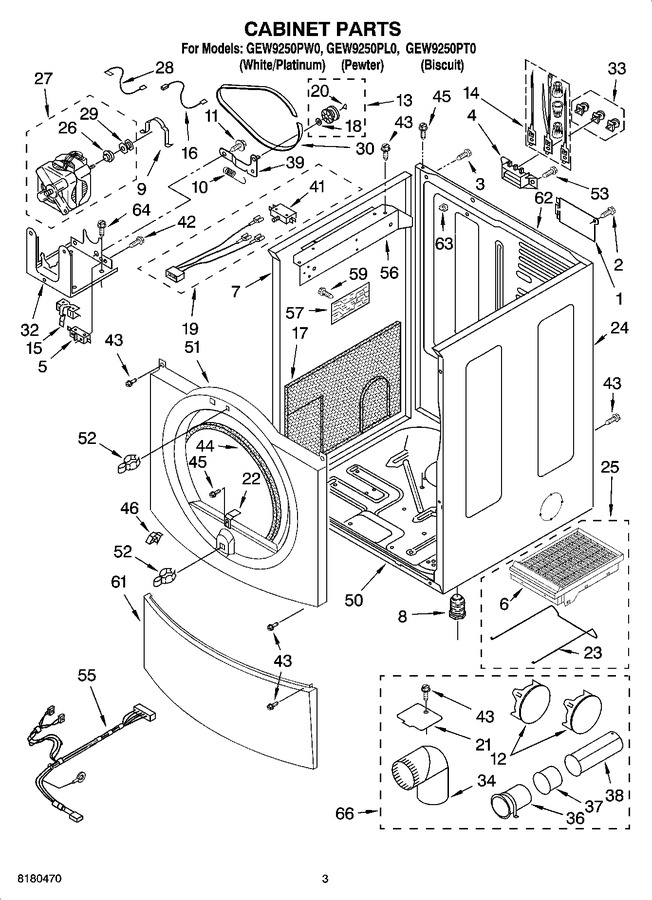 Diagram for GEW9250PW0