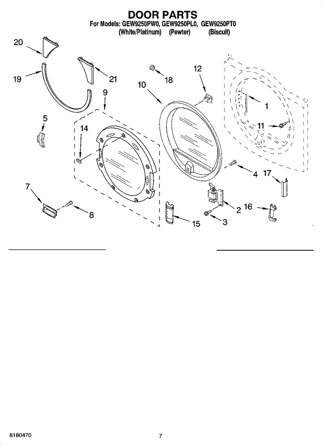 Diagram for GEW9250PW0