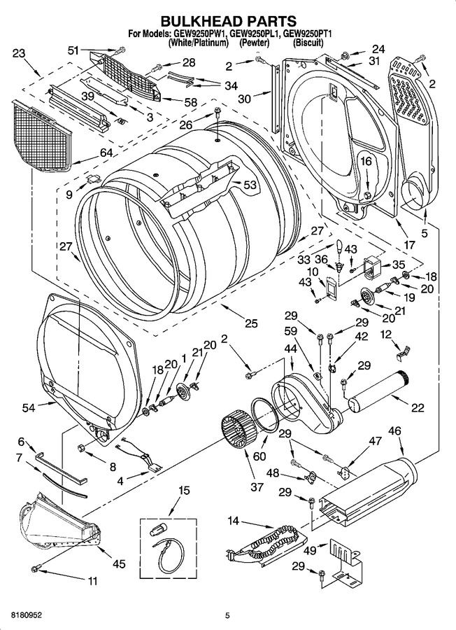 Diagram for GEW9250PT1