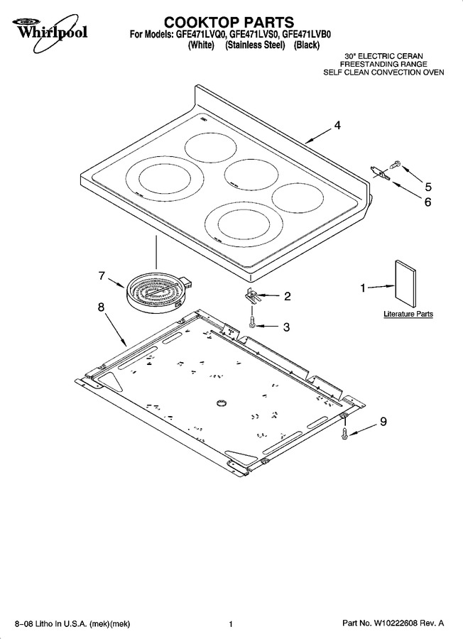 Diagram for GFE471LVS0
