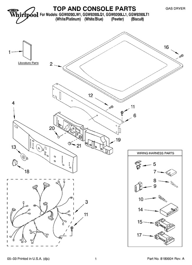 Diagram for GGW9200LL1