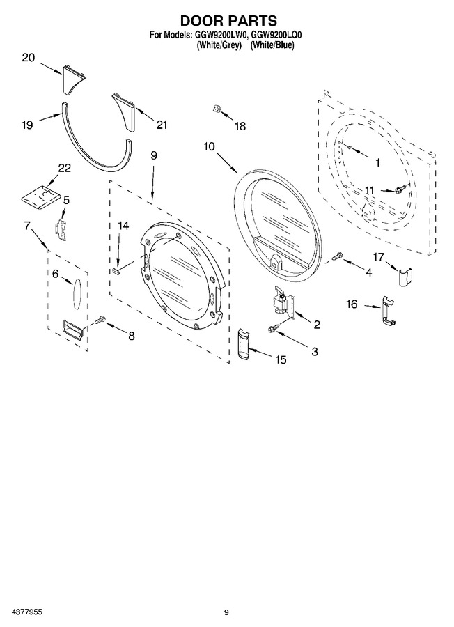 Diagram for GGW9200LW0